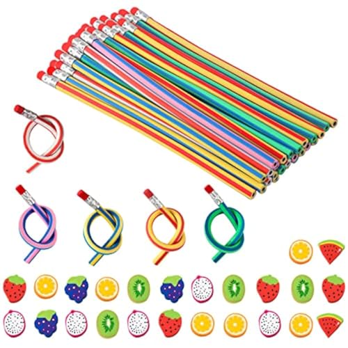 49 Stücke Biegebleistifte mit Radiergummi Fruchtmuster als Mitgebsel für Kinder Detektiv Kindergeburtstag Gastgeschenk 25 Zauberstift & 24 Radiergummi mit Fruchtmuster für Kinder Weihnachten Geschenk 49 Stücke Biegebleistifte mit Radiergummi Fruchtmuster als Mitgebsel für Kinder Detektiv Kindergeburtstag Gastgeschenk 25 Zauberstift & 24 Radiergummi mit Fruchtmuster für Kinder Weihnachten Geschenk von Heqishun