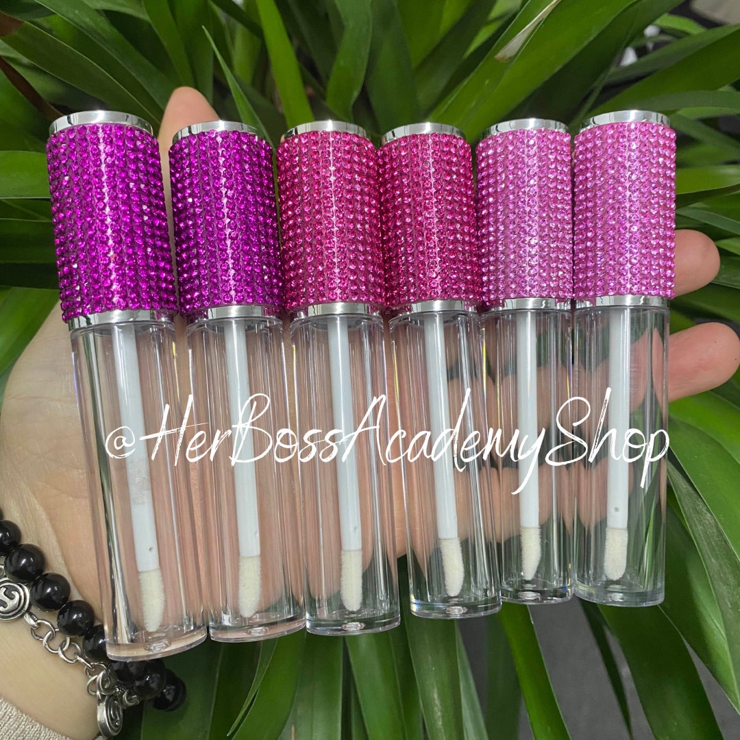 Grosshandel - 50 Stück 6Ml Strass Leere Funkelnde Lipgloss Tubes Starten Sie Ihr Eigenes Geschäft von HerBossCosmetics