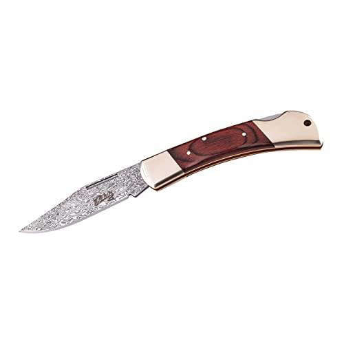 Herbertz Taschenmesser Damast, 73 Lagen, VG10 Kernlage, Back Lock, Neusilberbacken, Pakkaholz Griffschalen, scharfes Klappmesser & Outdoor-Messer für Camping, Wandern oder Jagd Herbertz Taschenmesser Damast, 73 Lagen, VG10 Kernlage, Back Lock, Neusilberbacken, Pakkaholz Griffschalen, scharfes Klappmesser & Outdoor-Messer für Camping, Wandern oder Jagd von Herbertz