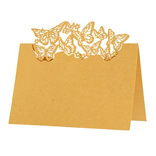 50 Stück Hohle Tischkarten,Schmetterling Namen Platzkarten Laser Namenskärtchen Tischkarten Namenskarten Sitzkarte Hohle Sitznummernkarten Tischdeko für Hochzeit Party Feste Geburtstag,Gold 50 Stück Hohle Tischkarten,Schmetterling Namen Platzkarten Laser Namenskärtchen Tischkarten Namenskarten Sitzkarte Hohle Sitznummernkarten Tischdeko für Hochzeit Party Feste Geburtstag,Gold von Herbests