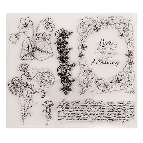 Blumen Blätter Clear Stamps, Schöne Blumen Silikonstempel Transparente Siegel Silikonsiegel Klare Stempel für Kartenherstellung Dekoration und DIY Sammelalbum Werkzeuge Fotoalbum Dekor Blumen Blätter Clear Stamps, Schöne Blumen Silikonstempel Transparente Siegel Silikonsiegel Klare Stempel für Kartenherstellung Dekoration und DIY Sammelalbum Werkzeuge Fotoalbum Dekor von Herbests
