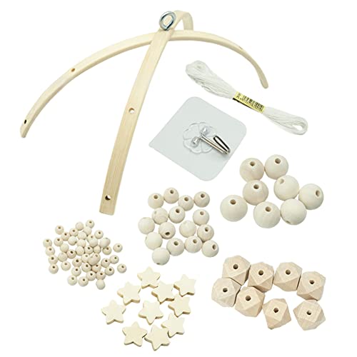Herbests DIY Handgemacht Mobile Windspiel Halbrund Holz Rahmen Bettglocke Materialpaket Natürliche Handwerk Rassel Spielzeug Hängenden Kinderzimmer Deko Stern Holzperlen Glocke Kit für Junge Mädchen Herbests DIY Handgemacht Mobile Windspiel Halbrund Holz Rahmen Bettglocke Materialpaket Natürliche Handwerk Rassel Spielzeug Hängenden Kinderzimmer Deko Stern Holzperlen Glocke Kit für Junge Mädchen von Herbests