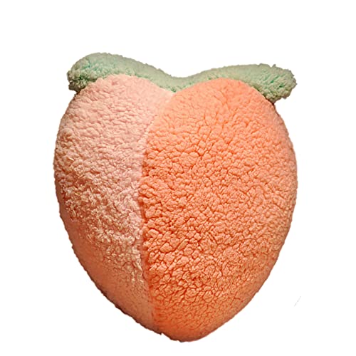 Pfirsich Plüsch Kissen, Lebensmittel Obst Komfort PlüschKissen Weiches Schlafkissen Sofa-Rückenkissen Raumdekoration Plüschpuppen Kinderspielzeug Geburtstagsgeschenk Für Kinder Mädchen Jungen von Herbests