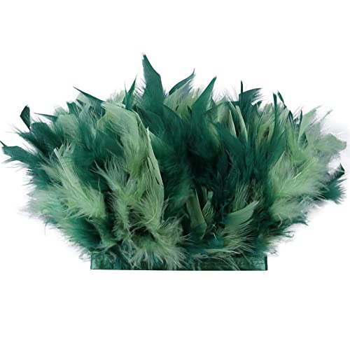 Türkei Federn Fringe Trim,2M Natürlichen Flauschigen Feder Fransen mit Satinband Federborte Band Federbesatz Federfranse Nähen Kostüm Deko basteln DIY Cape Schal Rock,Grün Türkei Federn Fringe Trim,2M Natürlichen Flauschigen Feder Fransen mit Satinband Federborte Band Federbesatz Federfranse Nähen Kostüm Deko basteln DIY Cape Schal Rock,Grün von Herbests
