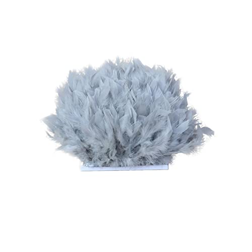 Türkei Federn Fringe Trim,2M Natürlichen Flauschigen Feder Fransen mit Satinband zum Nähen DIY Deko Federn basteln Plüsch Feder für Mode Kleid Nähen Handwerk Weihnachten Kostüme Dekoration,Grau Türkei Federn Fringe Trim,2M Natürlichen Flauschigen Feder Fransen mit Satinband zum Nähen DIY Deko Federn basteln Plüsch Feder für Mode Kleid Nähen Handwerk Weihnachten Kostüme Dekoration,Grau von Herbests