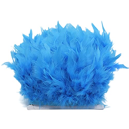 Türkei Federn Fringe Trim,5M Natürlichen Flauschigen Feder Fransen mit Satinband zum Nähen DIY Deko Federn basteln DIY Cape Schal Rock Halloween Kleid Weihnachten Kostüme Dekoration,Blau #2 Türkei Federn Fringe Trim,5M Natürlichen Flauschigen Feder Fransen mit Satinband zum Nähen DIY Deko Federn basteln DIY Cape Schal Rock Halloween Kleid Weihnachten Kostüme Dekoration,Blau #2 von Herbests