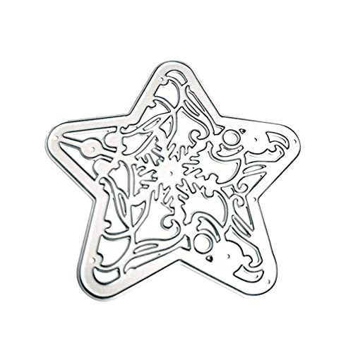 Weihnachten Stanzschablone Stanzformen Prägeschablonen Cutting Dies Schablonen Metall Stanzbögen für Scrapbooking Fotopapier Karten Handwerk DIY Herstellung Geburtstag Geschenk,Stern von Herbests