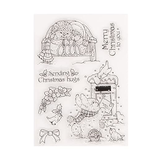 Weihnachten Stempel, Weihnachten Silikon Klar Stempel mit Schneeflocke Weihnachtsmann Hirsch Weihnachtsbaum Frohe Silikonstempel Vintage Clear Stempel für DIY, Scrapbooking, Kartenherstellung Weihnachten Stempel, Weihnachten Silikon Klar Stempel mit Schneeflocke Weihnachtsmann Hirsch Weihnachtsbaum Frohe Silikonstempel Vintage Clear Stempel für DIY, Scrapbooking, Kartenherstellung von Herbests