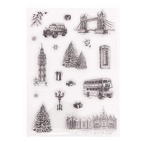 Weihnachten Stempel, Weihnachten Silikon Klar Stempel mit Schneeflocke Weihnachtsmann Hirsch Weihnachtsbaum Frohe Silikonstempel Vintage Clear Stempel für DIY, Scrapbooking, Kartenherstellung Weihnachten Stempel, Weihnachten Silikon Klar Stempel mit Schneeflocke Weihnachtsmann Hirsch Weihnachtsbaum Frohe Silikonstempel Vintage Clear Stempel für DIY, Scrapbooking, Kartenherstellung von Herbests