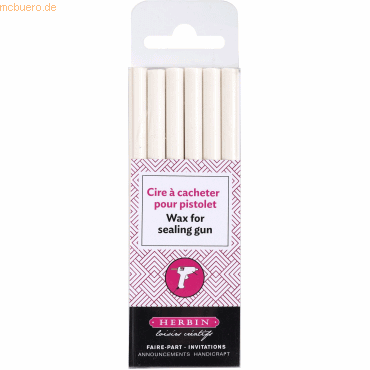 5 x Herbin Siegellack für Pistole VE=6 Stück Extraneus von Herbin