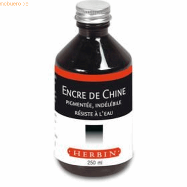 Herbin Zeichentusche 250 ml schwarz von Herbin