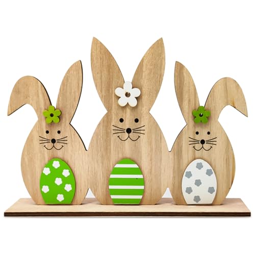 Herbst Osterdeko Osterhasen aus Holz Deko, Oster Deko Aufsteller Hase Ostereier, Osterdekoration Innen mit Hase Niedliches grünes Blumenmuster Osterdecko Herbst Osterdeko Osterhasen aus Holz Deko, Oster Deko Aufsteller Hase Ostereier, Osterdekoration Innen mit Hase Niedliches grünes Blumenmuster Osterdecko von Herbst