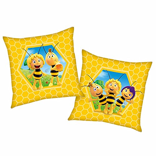 Herding Bienenwabe | Kinder Deko-Kissen 40 x 40 cm | Biene Maja | Wende-Motiv Herding Bienenwabe | Kinder Deko-Kissen 40 x 40 cm | Biene Maja | Wende-Motiv von Herding