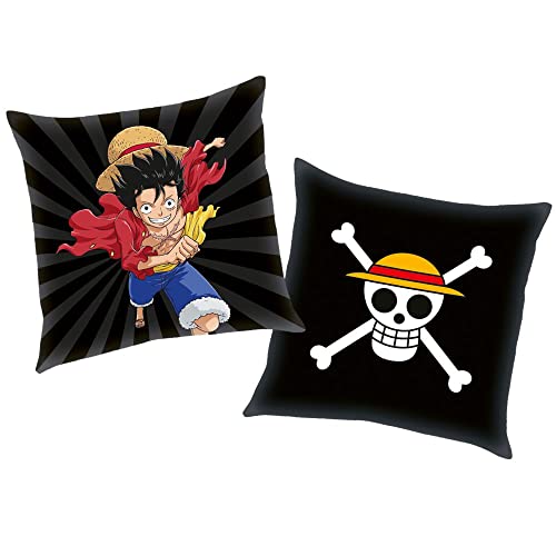 Herding Skull | One Piece | 40 x 40 cm | Kinder Deko-Kissen | Wende-Motiv Herding Skull | One Piece | 40 x 40 cm | Kinder Deko-Kissen | Wende-Motiv von Herding