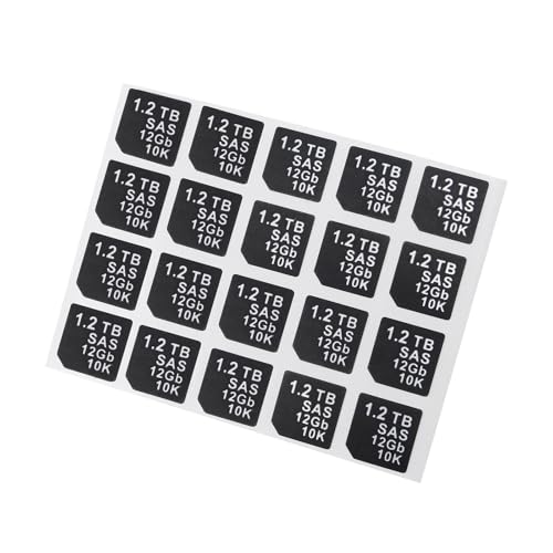 Heretom 20 PC DXD9H X7K8W Festplatten-Einschub Haftetiketten, Kompatibel mit DELL G14 Server HDD Tray Caddy (SAS 12GB 10K, 1.2TB) von Heretom