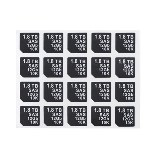 Heretom 20 PC DXD9H X7K8W Festplatten-Einschub Haftetiketten, Kompatibel mit DELL G14 Server HDD Tray Caddy (SAS 12GB 10K, 1.8TB) von Heretom