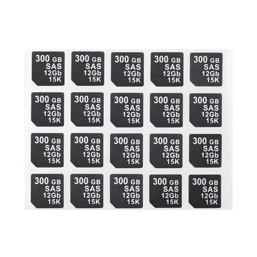 Heretom 20 PC DXD9H X7K8W Festplatten-Einschub Haftetiketten, Kompatibel mit DELL G14 Server HDD Tray Caddy (SAS 12GB 15K, 300GB) von Heretom