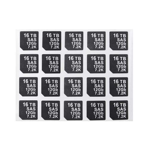 Heretom 20 PC DXD9H X7K8W Festplatten-Einschub Haftetiketten, Kompatibel mit DELL G14 Server HDD Tray Caddy (SAS 12GB 7.2K, 16TB) von Heretom