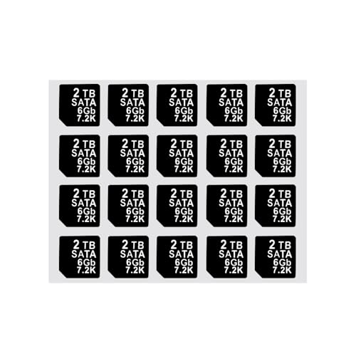 Heretom 20 PC DXD9H X7K8W Festplatten-Einschub Haftetiketten, Kompatibel mit DELL G14 Server HDD Tray Caddy (SAS 12GB 7.2K, 2TB) von Heretom