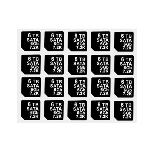Heretom 20 PC DXD9H X7K8W Festplatten-Einschub Haftetiketten, Kompatibel mit DELL G14 Server HDD Tray Caddy (SAS 12GB 7.2K, 6TB) von Heretom