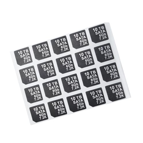 Heretom 20 PC DXD9H X7K8W Festplatten-Einschub Haftetiketten, Kompatibel mit DELL G14 Server HDD Tray Caddy (SATA 6GB 7.2K, 10TB) von Heretom