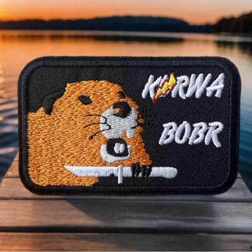 Beaver with Knife Militärischer patches klett, Klettaufnäher, Eulenstoffaufnäher, bedrucktes Material, geeignet für Westen, Jacken, Rucksäcke Beaver with Knife Militärischer patches klett, Klettaufnäher, Eulenstoffaufnäher, bedrucktes Material, geeignet für Westen, Jacken, Rucksäcke von Herfair