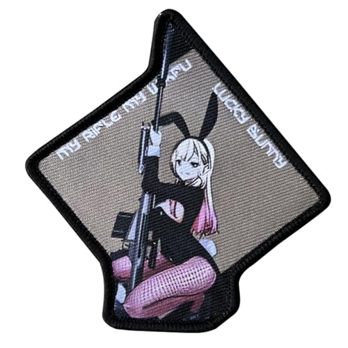 Herfair Klett Patch “Bunny Girl” Patches Klett Militär Aufnäher DIY Deko Klettpatches für Rucksack Bundeswehr Jacke von Herfair