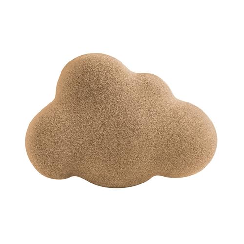 Herfair Kuschelkissen Wolken Kissen Weiche Flauschige Wolkenform Schmusekissen Sofakissen Memory Kissen Dekokissen für Kinderzimmer Schlafzimmer (Braun) von Herfair