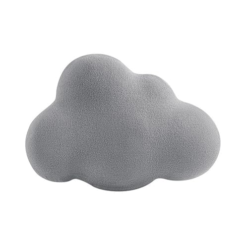 Herfair Kuschelkissen Wolken Kissen Weiche Flauschige Wolkenform Schmusekissen Sofakissen Memory Kissen Dekokissen für Kinderzimmer Schlafzimmer (Grau) von Herfair