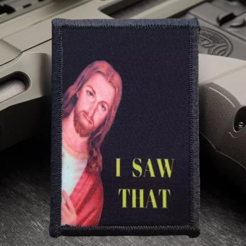 Jesus I Saw Fun Patches Militär Patch - Klett Patches, Aufnäher taktische Moral Badge, Klettpatches, Für Taktische Kleidung Rucksack Baseballkappe von Herfair