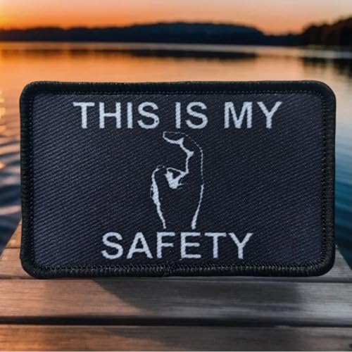 Klett Patch, „This Is My Safety“ Fun Gedruckt Haken Und Schleife Patch Für DIY Dekorative Aufkleber Auf Militärische Rucksäcke, Hüte, Flug Jacken Klett Patch, „This Is My Safety“ Fun Gedruckt Haken Und Schleife Patch Für DIY Dekorative Aufkleber Auf Militärische Rucksäcke, Hüte, Flug Jacken von Herfair