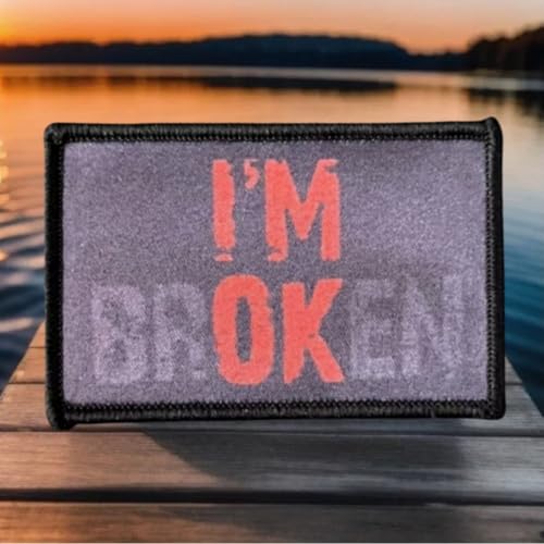 Klett Patch, "I'm Broken", Lustig Bedruckte Aufnäher, Dekorative DIY-Aufkleber Für Militärrucksäcke, Mützen Und Fliegerjacken! Klett Patch, "I'm Broken", Lustig Bedruckte Aufnäher, Dekorative DIY-Aufkleber Für Militärrucksäcke, Mützen Und Fliegerjacken! von Herfair