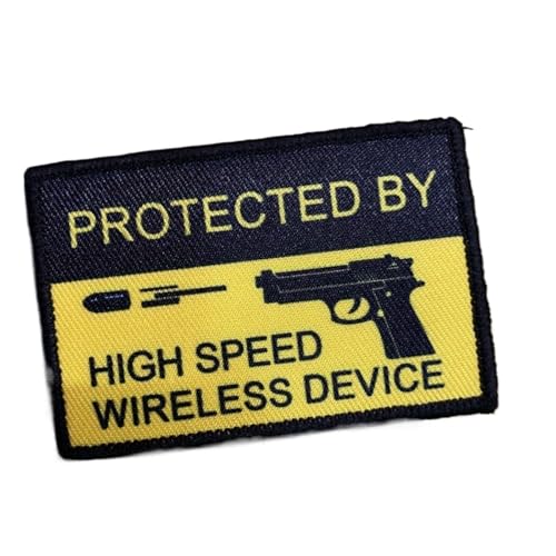 Klett Patch, Klettaufnäher, Schutz für drahtlose Hochgeschwindigkeitsgeräte, bedrucktes Material Geeignet für Westen, Jacken und Rucksäcke. von Herfair