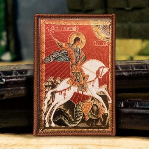 Klett Patch, "St. Georg der Sieger zu Pferd", Lustige Stickflächen, DIY -dekorative Aufkleber Auf Militärischen Rucksäcken, Hüten Und Flugjacken Klett Patch, "St. Georg der Sieger zu Pferd", Lustige Stickflächen, DIY -dekorative Aufkleber Auf Militärischen Rucksäcken, Hüten Und Flugjacken von Herfair