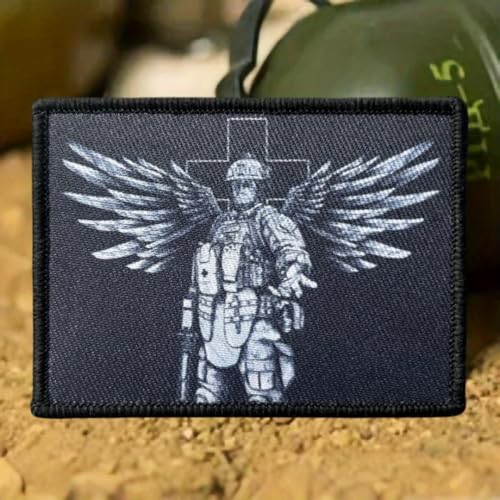 Klett Patch “Erzengel” Patches Klett Militär Drucken Aufnäher DIY Deko Klettpatches Für Rucksack Bundeswehr Jacke von Herfair