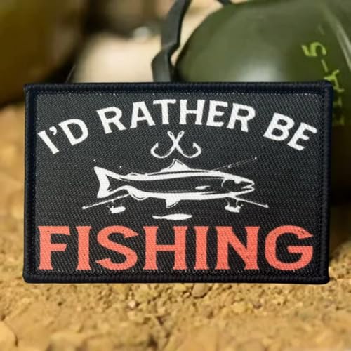 Klett Patch "I'd Rather Be Fishing" Patches Klett Drucken Taktische Moral Militär Abzeichen Patches Für Taktische Kleidung Rucksack Baseballkappe Uniform Klett Patch "I'd Rather Be Fishing" Patches Klett Drucken Taktische Moral Militär Abzeichen Patches Für Taktische Kleidung Rucksack Baseballkappe Uniform von Herfair