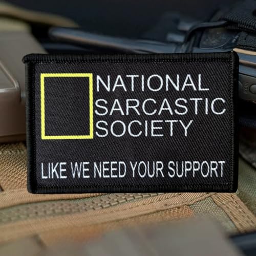 Klett Patch “National Sarcasm Society LIKE WE NEED YOUR SUPPORT” Patches Klett Militär Drucken Aufnäher DIY Deko Klettpatches Für Klett Patch “National Sarcasm Society LIKE WE NEED YOUR SUPPORT” Patches Klett Militär Drucken Aufnäher DIY Deko Klettpatches Für von Herfair
