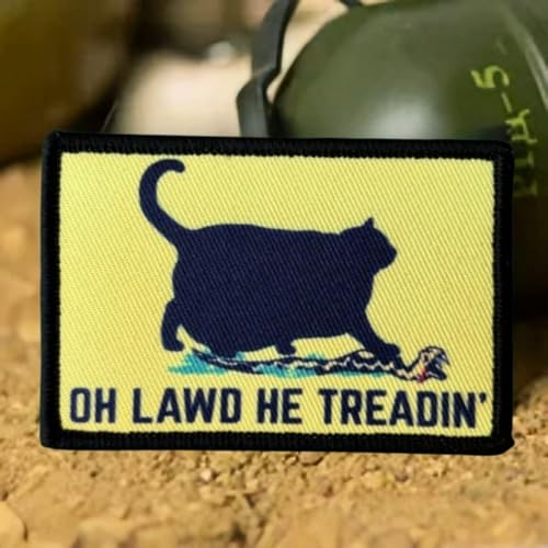Klett Patch "Oh Lawd He Treadin' " Lustiges Patches Klett Taktisches Moral Hook Loop Patch Aufnäher für DIY Kleidung Rucksack Uniform Weste Jacken Klett Patch "Oh Lawd He Treadin' " Lustiges Patches Klett Taktisches Moral Hook Loop Patch Aufnäher für DIY Kleidung Rucksack Uniform Weste Jacken von Herfair