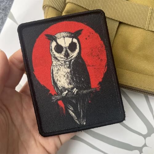 Klett Patch lustiger Taktische Moral Militär Abzeichen Embroidered Patches "Owl" für militärische Ausrüstung, Rucksäcke, Jacken, Hüte usw. Klett Patch lustiger Taktische Moral Militär Abzeichen Embroidered Patches "Owl" für militärische Ausrüstung, Rucksäcke, Jacken, Hüte usw. von Herfair