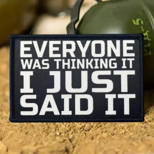 Klett Patch lustiger Taktische Moral Militär Abzeichen Patches "Everyone Was Thinking It" für militärische Ausrüstung, Rucksäcke, Jacken, Hüte usw. Klett Patch lustiger Taktische Moral Militär Abzeichen Patches "Everyone Was Thinking It" für militärische Ausrüstung, Rucksäcke, Jacken, Hüte usw. von Herfair