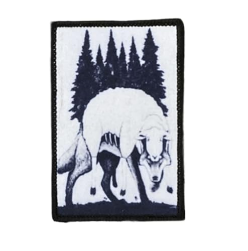 Klettaufnäher, Wolf im Schafspelz, bedrucktes Material klett patch, geeignet für Westen, Jacken, Rucksäcke Klettaufnäher, Wolf im Schafspelz, bedrucktes Material klett patch, geeignet für Westen, Jacken, Rucksäcke von Herfair