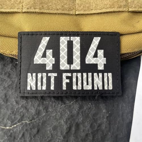 Patches Klett Militär Patch "404" Reflektierend Klett Patches Für Taktische Kleidung Rucksack Baseballkappe Uniform Weste Aufnäher Patches Patches Klett Militär Patch "404" Reflektierend Klett Patches Für Taktische Kleidung Rucksack Baseballkappe Uniform Weste Aufnäher Patches von Herfair
