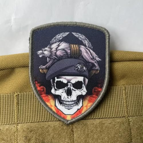 Patches Klett Militär Patch "SKULL" Klett Patches Für Taktische Kleidung Rucksack Baseballkappe Uniform Weste Aufnäher Patches Patches Klett Militär Patch "SKULL" Klett Patches Für Taktische Kleidung Rucksack Baseballkappe Uniform Weste Aufnäher Patches von Herfair