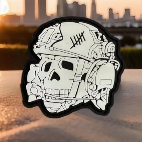 „Skeleton Operator“ Interessante PVC-Aufnäher Für Militärrucksäcke, Mützen, Fliegerjacken, DIY-Dekoaufkleber. von Herfair