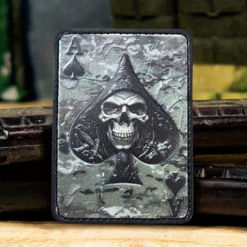 Tactical Badge "Ace of Spades Death Card" PU Material Hook Und Loop Patch, Der Im Allgemeinen Für DIY -dekorative Aufkleber Auf Militärischen Rucksäcken, Flugjacken Und Baseballkappen Verwendet Wird. Tactical Badge "Ace of Spades Death Card" PU Material Hook Und Loop Patch, Der Im Allgemeinen Für DIY -dekorative Aufkleber Auf Militärischen Rucksäcken, Flugjacken Und Baseballkappen Verwendet Wird. von Herfair