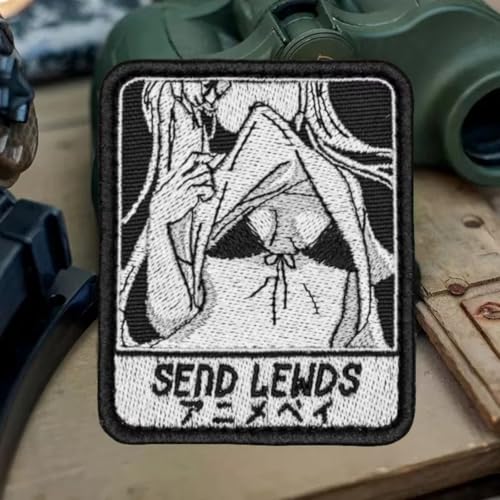Tactical Military Klett Patch, Stickereien Material, Send Lewds Tactical Girl Patches, Für Rucksäcke, Jacken, T-Shirts von Herfair