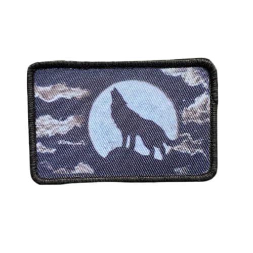 Tactical Military klett patch, Klettaufnäher, Snarling Wolf Fabric Patch für Westen, Jacken, Rucksäcke Tactical Military klett patch, Klettaufnäher, Snarling Wolf Fabric Patch für Westen, Jacken, Rucksäcke von Herfair