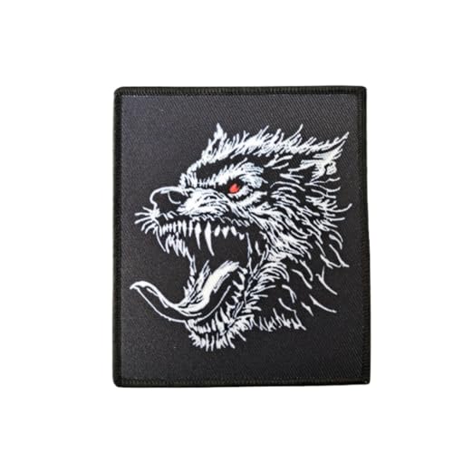 klett patch Wolfskopf quadratischer Druck/taktischer Militäraufnäher/Emblem für Westen, Jacken, Rucksäcke, T-Shirts klett patch Wolfskopf quadratischer Druck/taktischer Militäraufnäher/Emblem für Westen, Jacken, Rucksäcke, T-Shirts von Herfair
