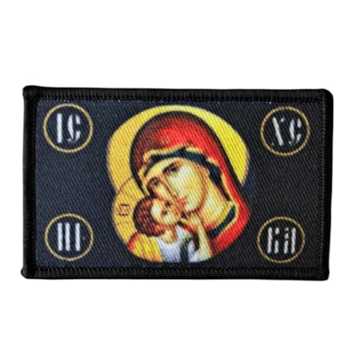 patches klett, bedrucktes Material Klettverschluss, heilige Mutter Gottes, für Westen, Jacken, Rucksäcke, T-Shirts und mehr. patches klett, bedrucktes Material Klettverschluss, heilige Mutter Gottes, für Westen, Jacken, Rucksäcke, T-Shirts und mehr. von Herfair