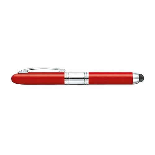 Heri 4374M - Kugelschreiber mit Stempel und Stift für einen Touchscreen - rot von Heri